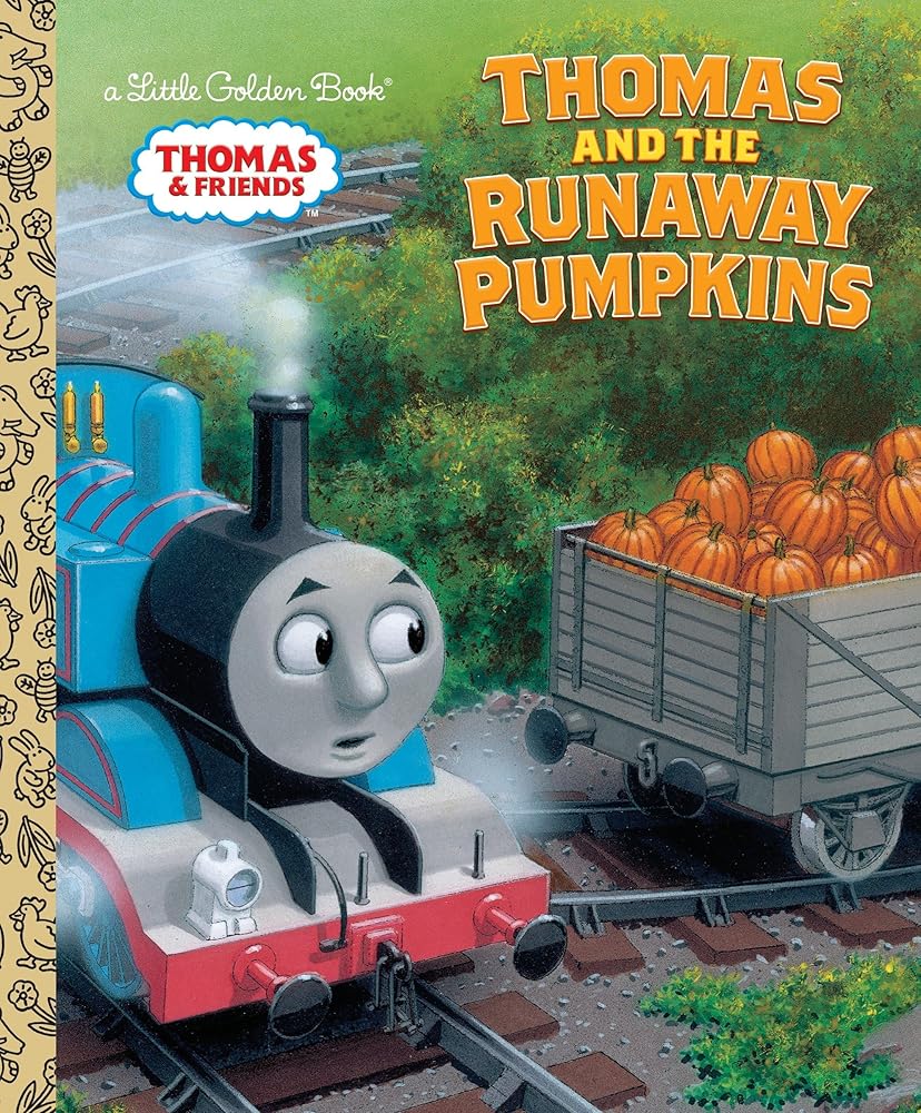 Thomas and the Runaway Pumpkins (Thomas & Friends) (Little Golden Book) cover image