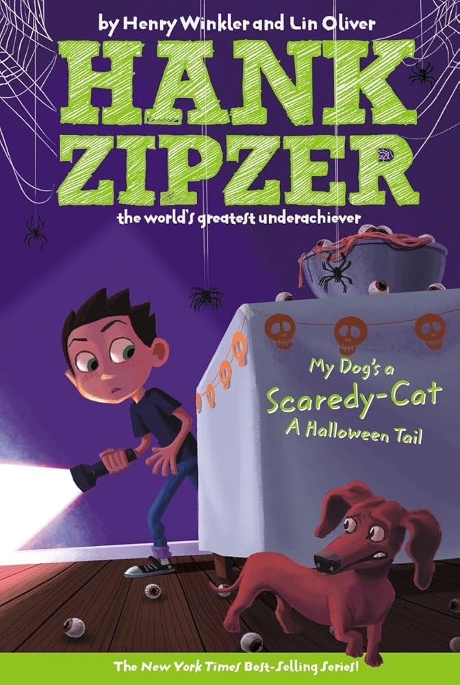 My Dog's a Scaredy-Cat #10: A Halloween Tail (Hank Zipzer) cover image