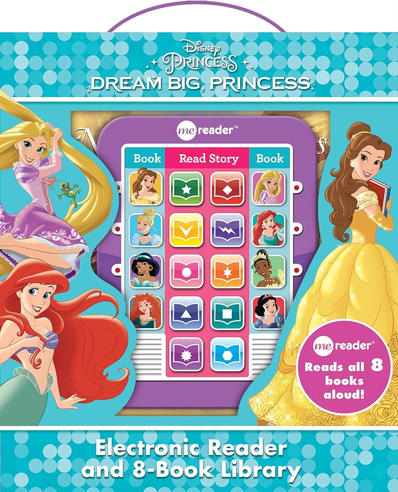 Disney Princess Ariel, Rapunzel, Belle, and More!- Dream Big Princess Me Reader and 8-Book Library - PI Kids cover image