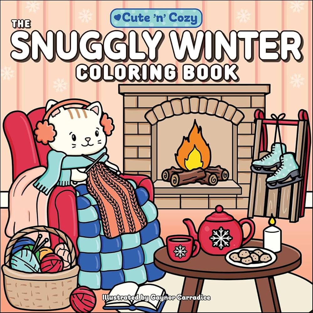 The Snuggly Winter Coloring Book (Cute and Cozy) cover image