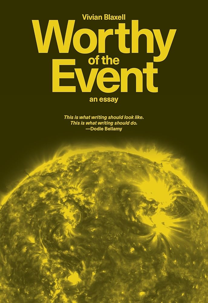 Worthy of the Event: An Essay cover image