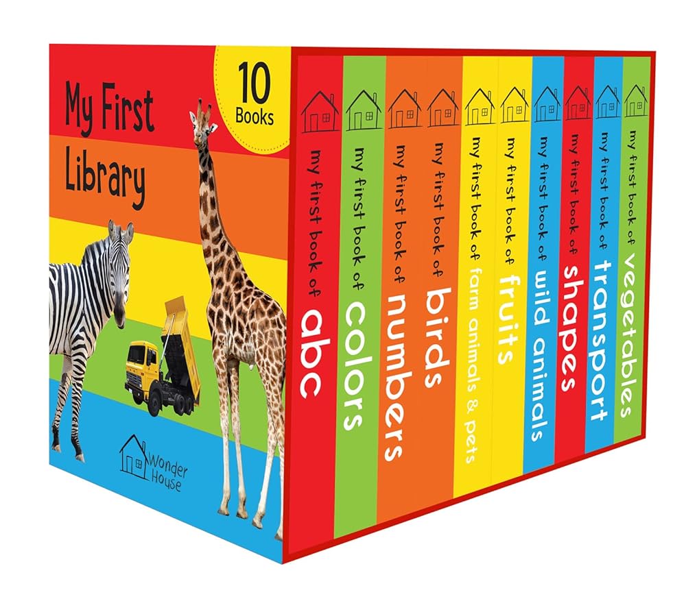 My First Library: Boxset of 10 Board Books for Kids cover image