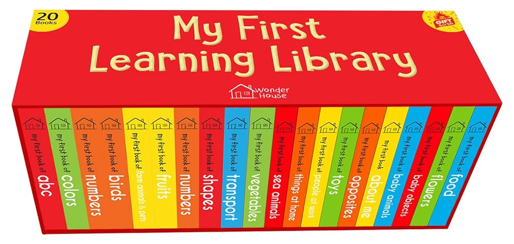 My First Complete Learning Library: Boxset of 20 Board Books Gift Set for Kids (Horizontal Design) cover image
