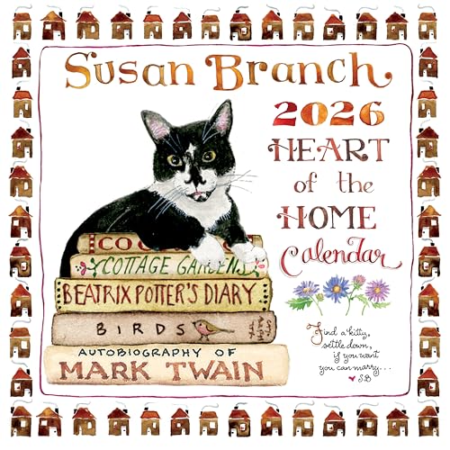 TF Publishing 2026 Susan Branch Wall Calendar - Large Grids for Appointments and Scheduling - Vertical Monthly Wall Calendar 2026 with Premium Matte Paper for Home and Office Organization - 12x12in cover image