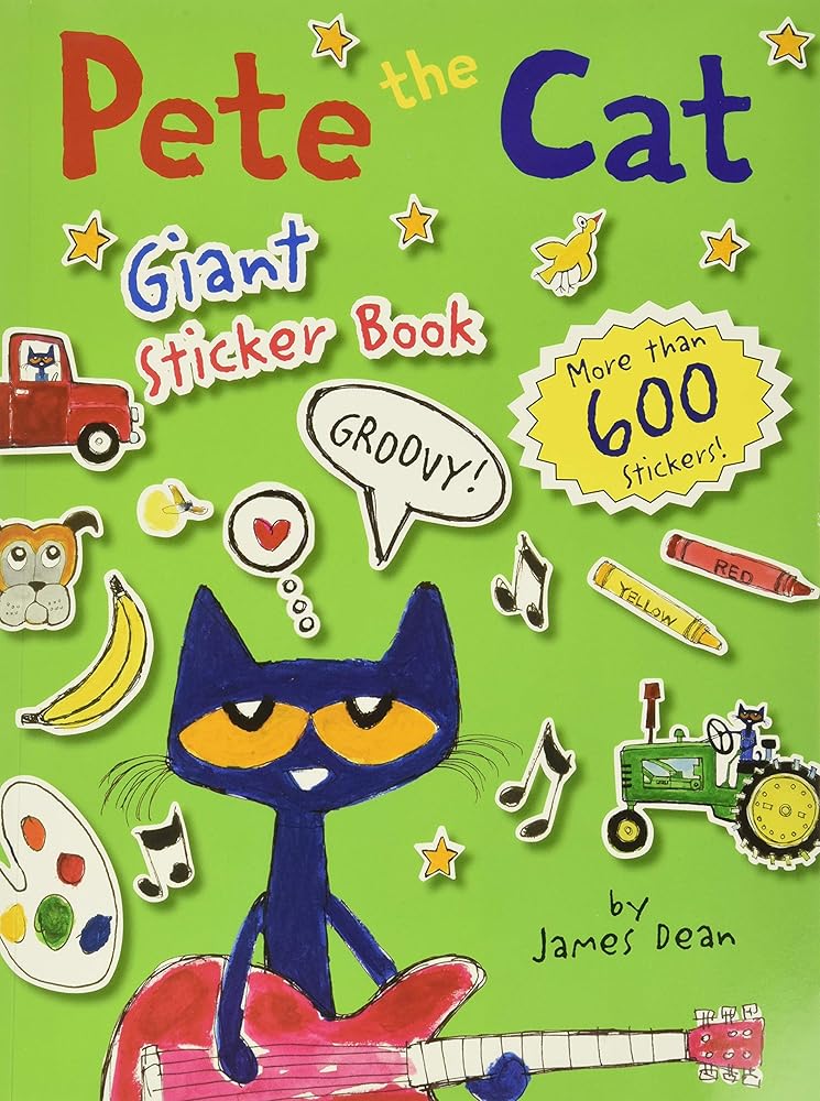 Pete the Cat Giant Sticker Book cover image