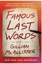 Famous Last Words: A Novel cover image
