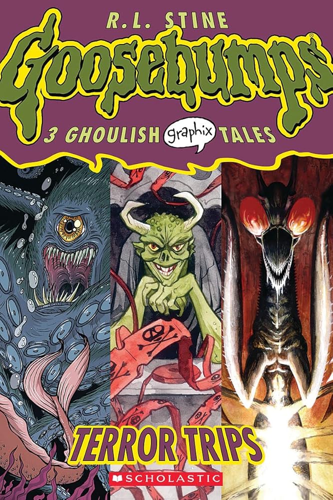 Terror Trips: 3 Ghoulish Graphix Tales: A Graphic Novel (Goosebumps Graphix #2): Volume 2: 02 cover image