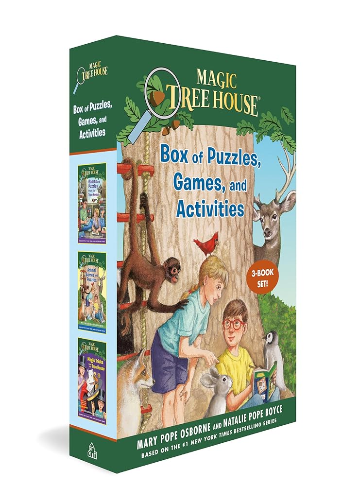 Magic Tree House Box of Puzzles, Games, and Activities (3 Book Set) cover image