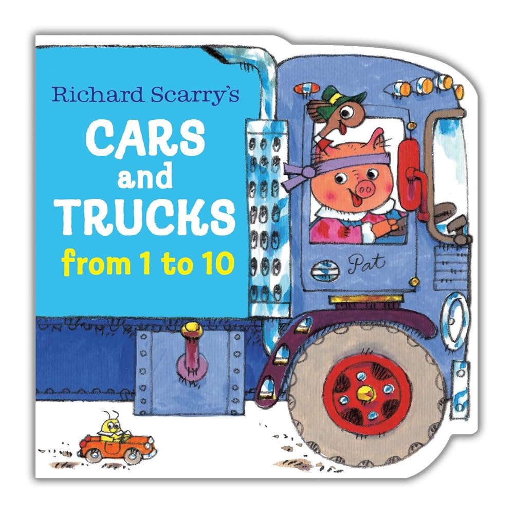 Richard Scarry's Cars and Trucks from 1 to 10 (A Chunky Book) cover image