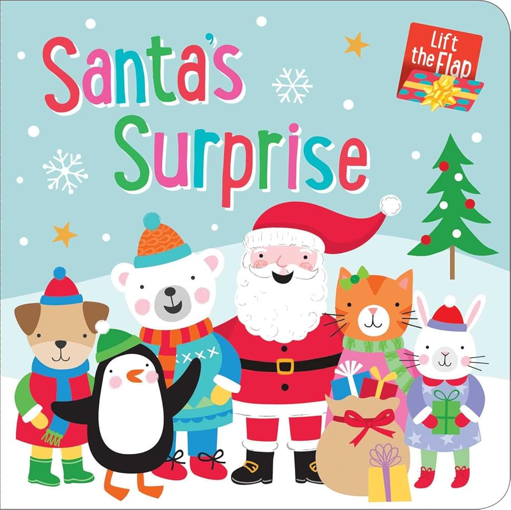 Santa's Surprise: Lift-the-Flap Board Book cover image