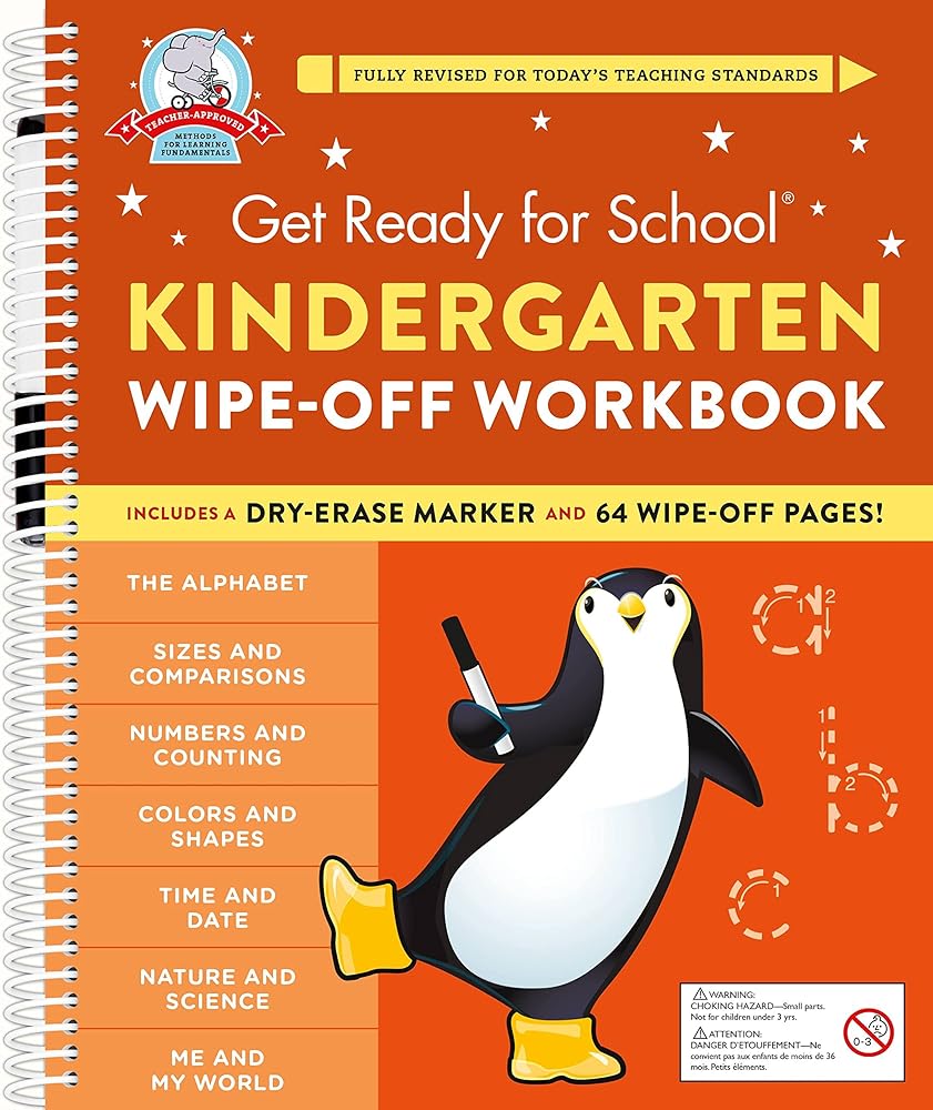 Get Ready for School: Kindergarten Wipe-Off Workbook cover image