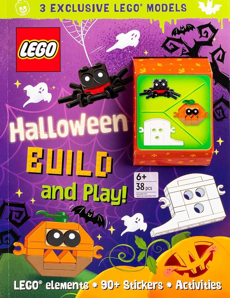 LEGO Books: Halloween Build and Play! (Activity Book with Minifigure) cover image
