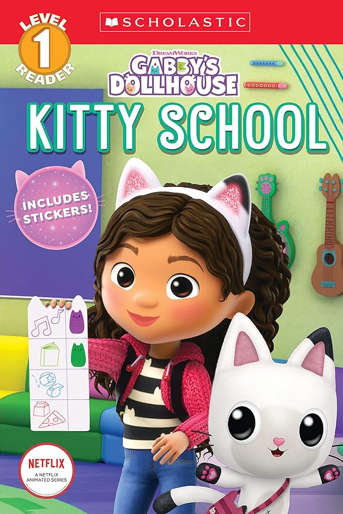 Kitty School (Gabby's Dollhouse: Scholastic Reader, Level 1) cover image