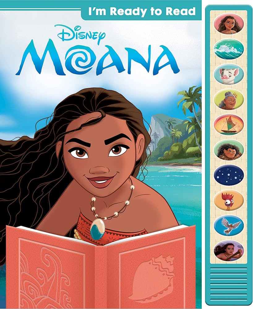 Disney Moana - I'm Ready to Read with Moana Interactive Read-Along Sound Book - Great for Early Readers - PI Kids cover image