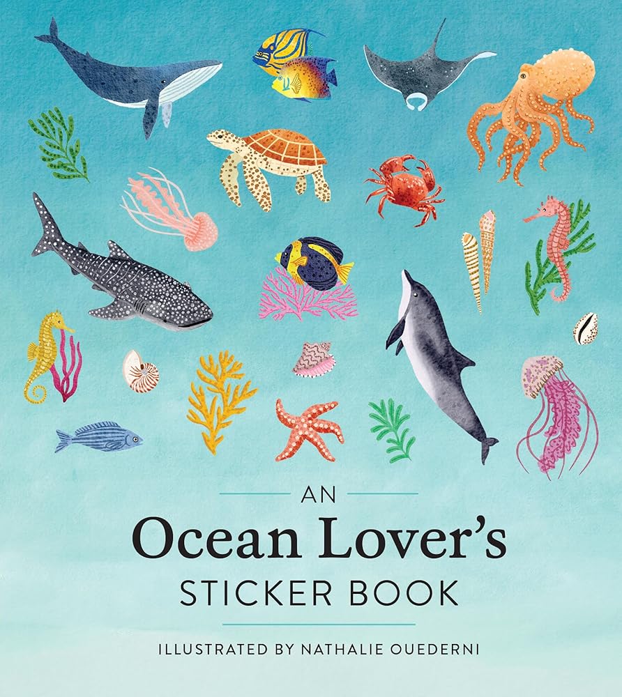 An Ocean Lover's Sticker Book cover image