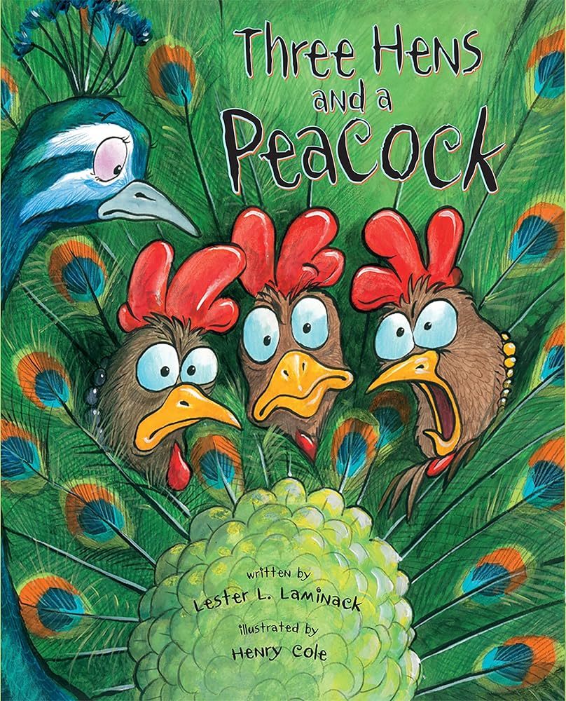 Three Hens and a Peacock cover image