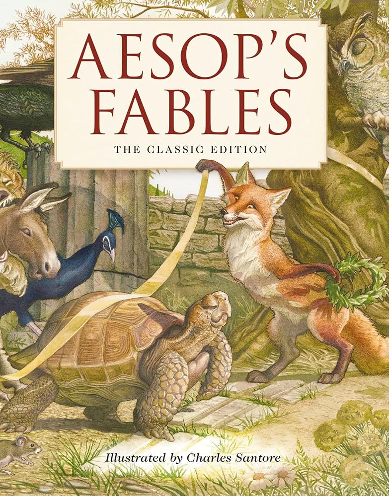 Aesop's Fables Hardcover: The Classic Edition by acclaimed illustrator, Charles Santore (Charles Santore Children's Classics) cover image