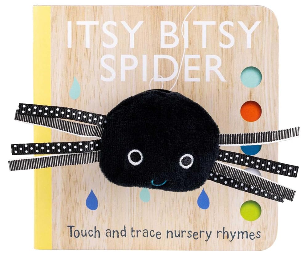 Touch and Trace Nursery Rhymes: Itsy Bitsy Spider Finger Puppet Book cover image