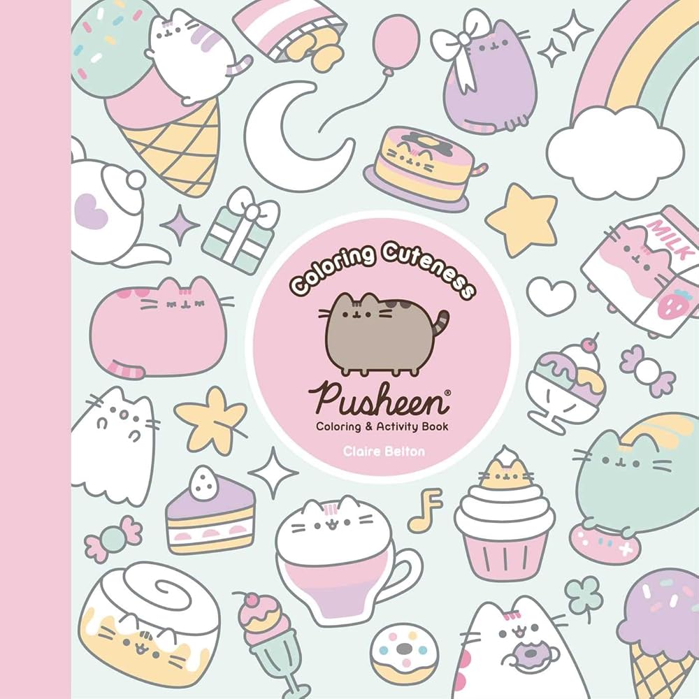 Coloring Cuteness: A Pusheen Coloring & Activity Book (A Pusheen Book) cover image
