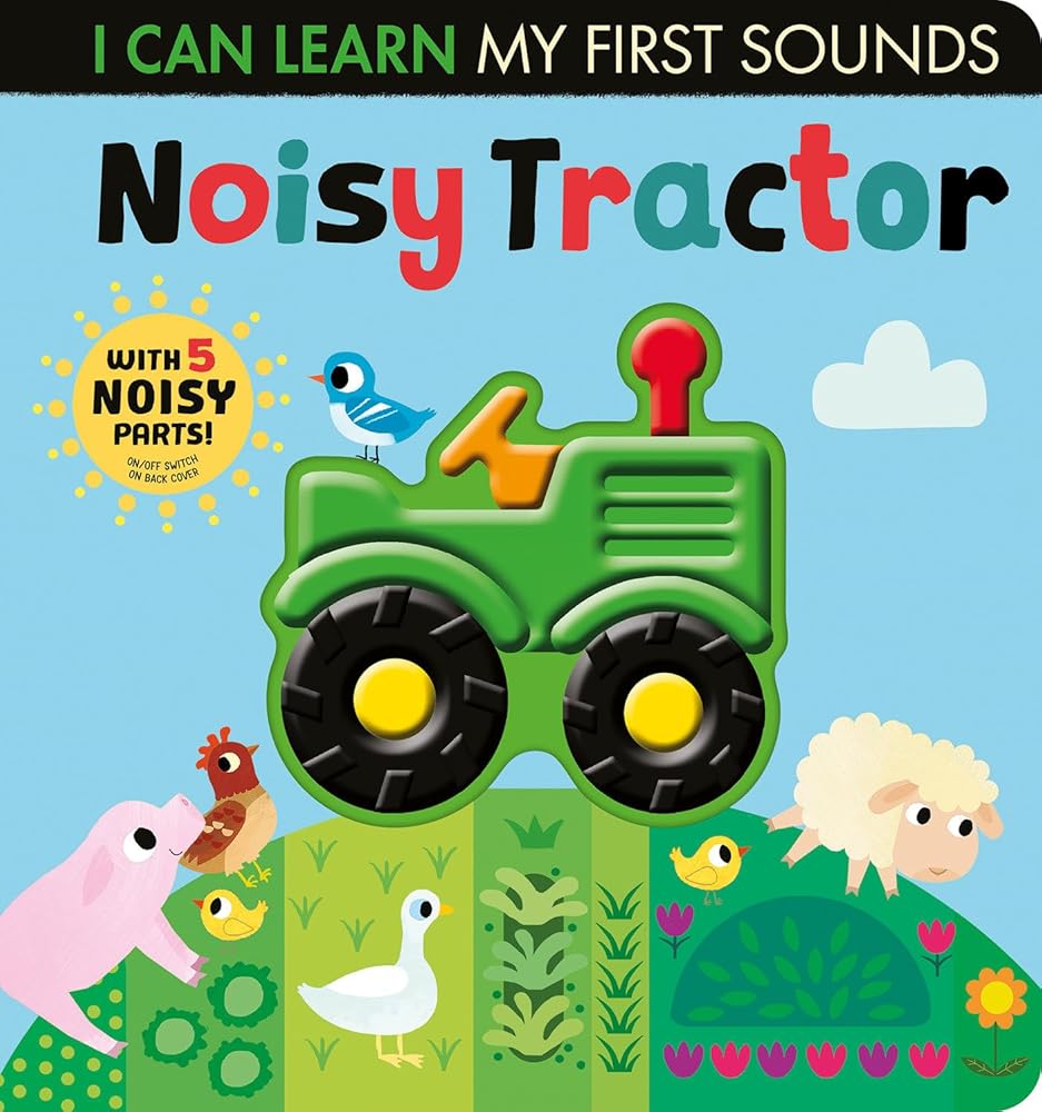 Noisy Tractor: With 5 Noisy Parts and an On/Off Switch on the Back Cover! (I Can Learn) cover image