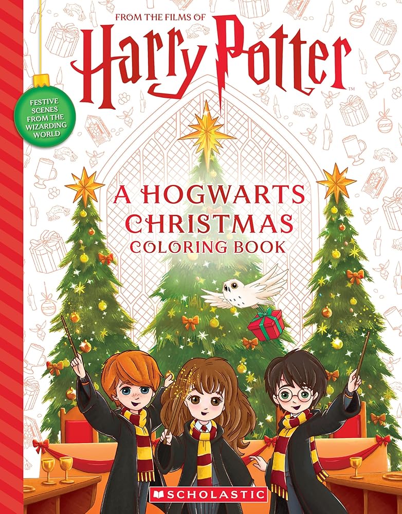 A Hogwarts Christmas: An Official Harry Potter Coloring Book cover image